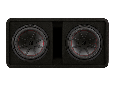 Kicker 48DCWR102 Dual 10-Inch CompR Vented Subwoofer Enclosure - view 1