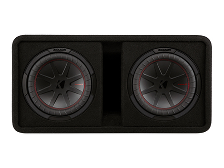 Kicker 48DCWR102 Dual 10-Inch CompR Vented Subwoofer Enclosure - view 1