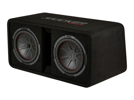 Kicker 48DCWR102 Dual 10-Inch CompR Vented Subwoofer Enclosure - view 2