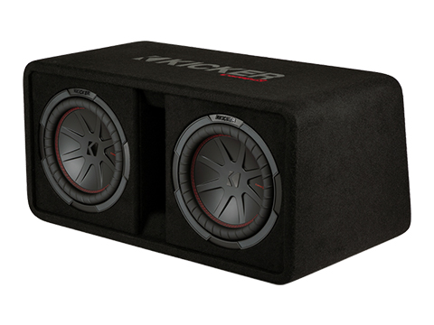 Kicker 48DCWR102 Dual 10-Inch CompR Vented Subwoofer Enclosure - view 2