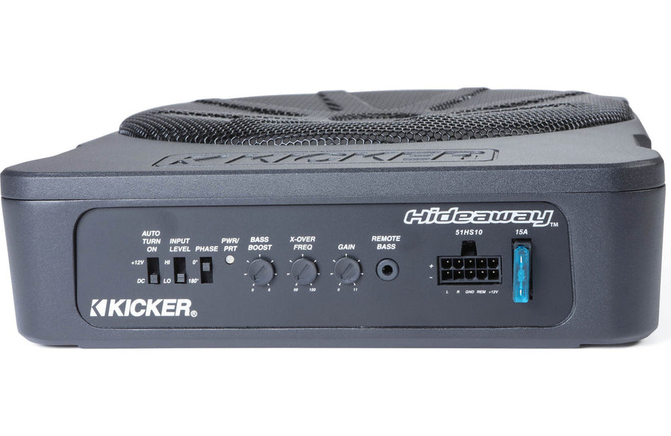 Kicker 51HS10 Hideaway powered subwoofer control panel