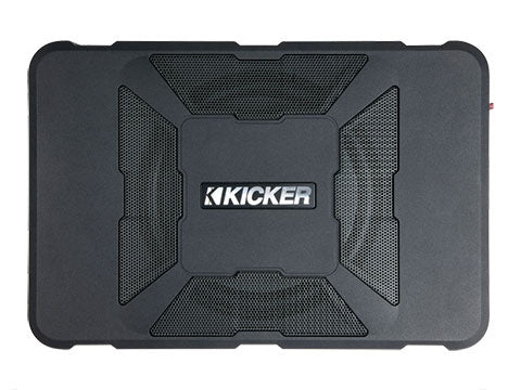 Kicker 51HS8 Hideaway compact powered subwoofer top view