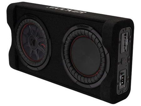 Kicker 51PTRTP10 powered subwoofer left-side view