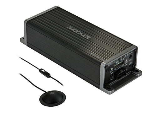 KICKER KEY200.4 amplifier with auto-EQ microphone