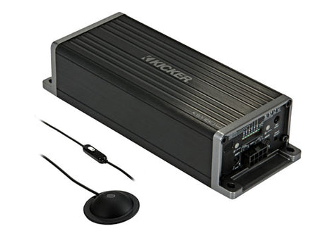 KICKER KEY200.4 amplifier with auto-EQ microphone
