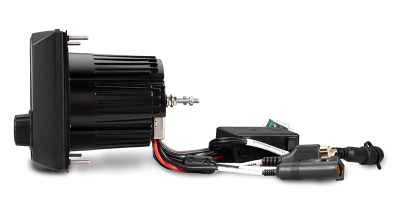 Kenwood KMR-XM500 side view; manufacturer model image
