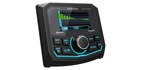 Kenwood KMR-XM500 angled view; manufacturer model image