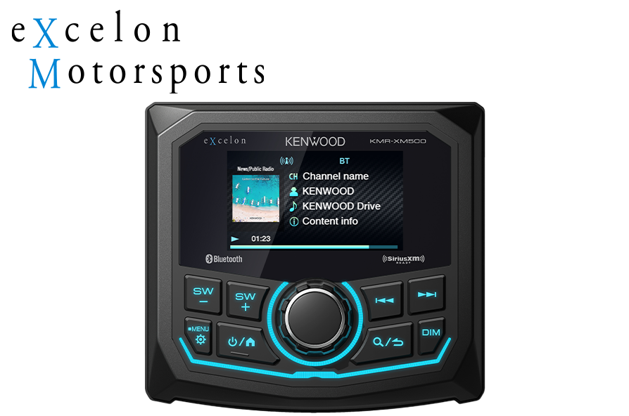 Kenwood XM500-77WLSYS Complete White Marine Audio System - kmr
