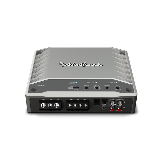 Rockford Fosgate M2-500X1 amplifier angle