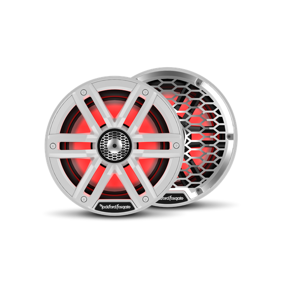 Rockford Fosgate M2-65 6.5" Color Optix Marine 2-Way Speakers White Pair image 1