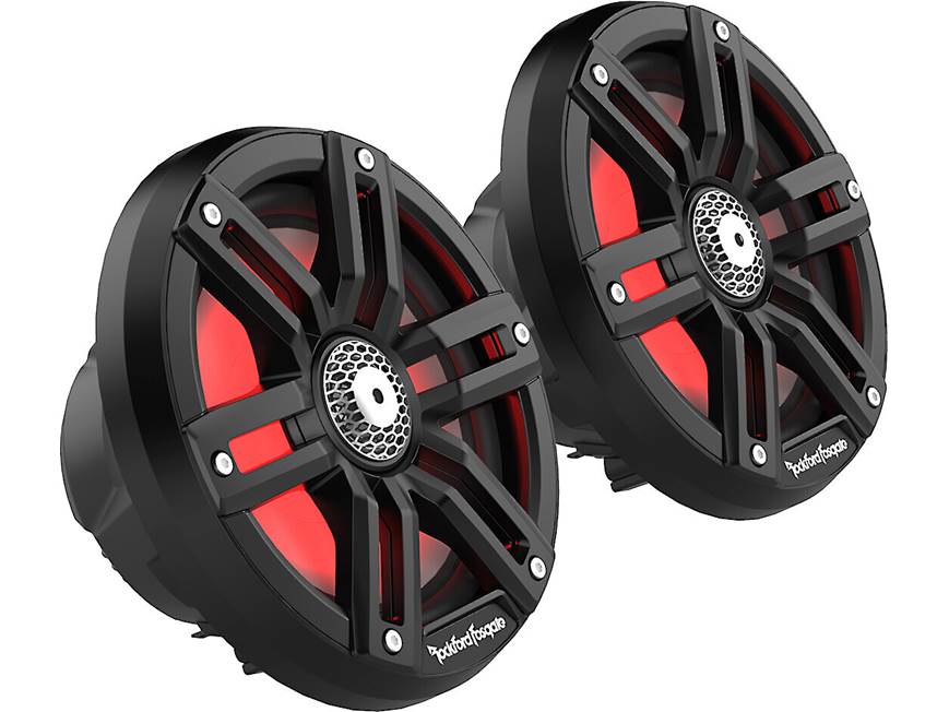 Rockford Fosgate M2-65B black 6.5-inch Color Optix marine speaker pair