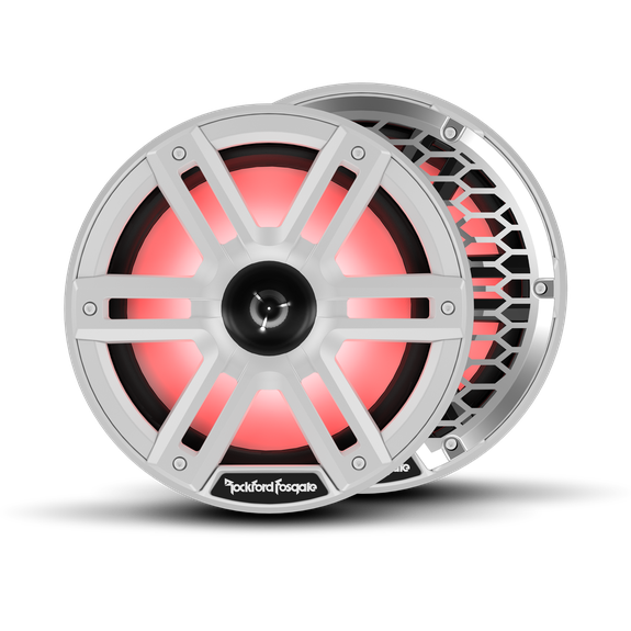 Rockford Fosgate M2-8H 8" Color Optix Marine 2-Way Horn Speakers White Pair image 1