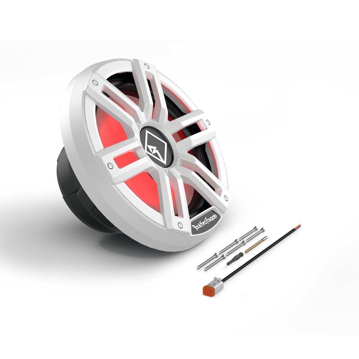 Rockford Fosgate M2D4-12S Color Optix 12 Inch DVC 4 Ohm Multicolor LED Marine Subwoofer