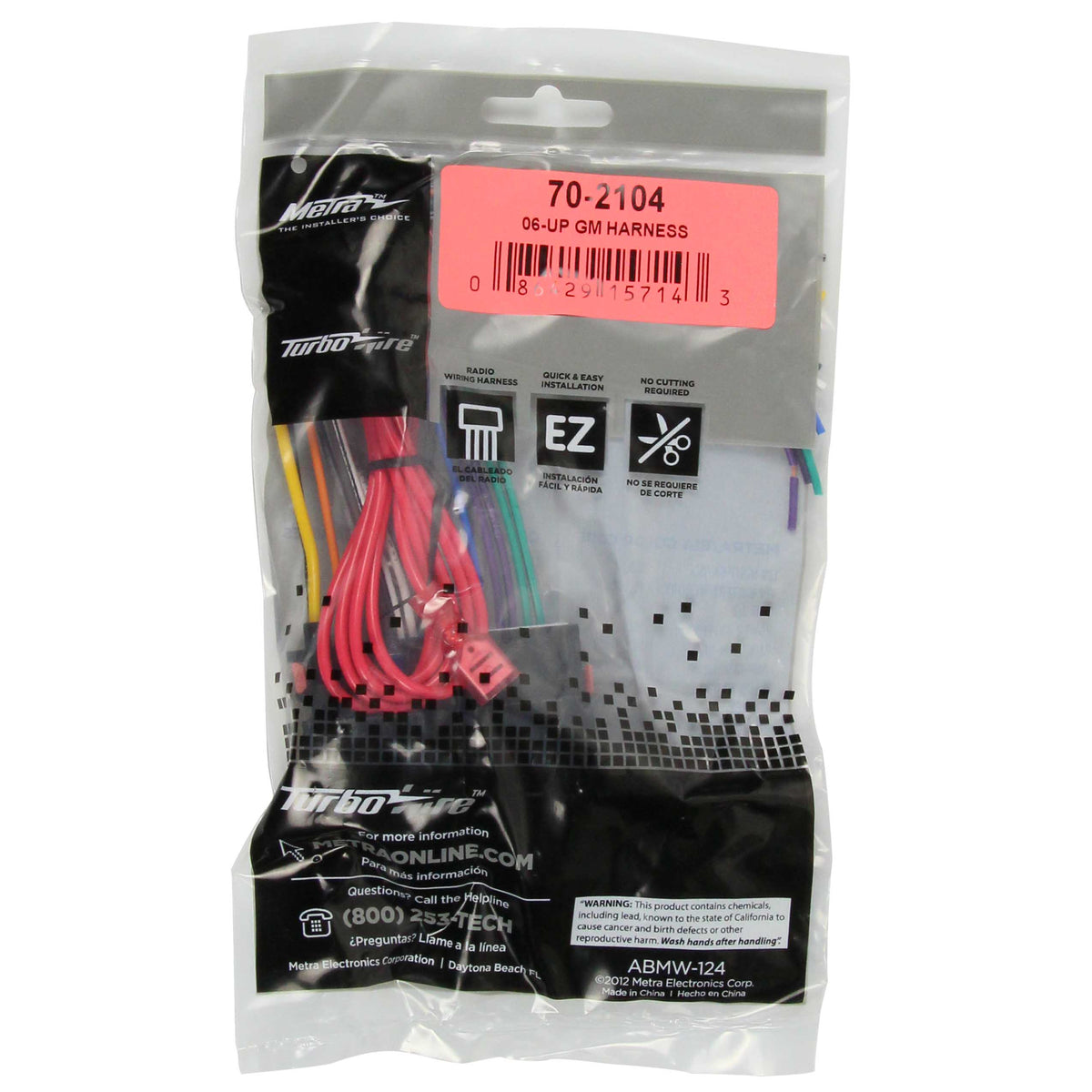 Metra 70-2104 Radio Replacement Harness - GM 2006-2012 - manufacturer view 2