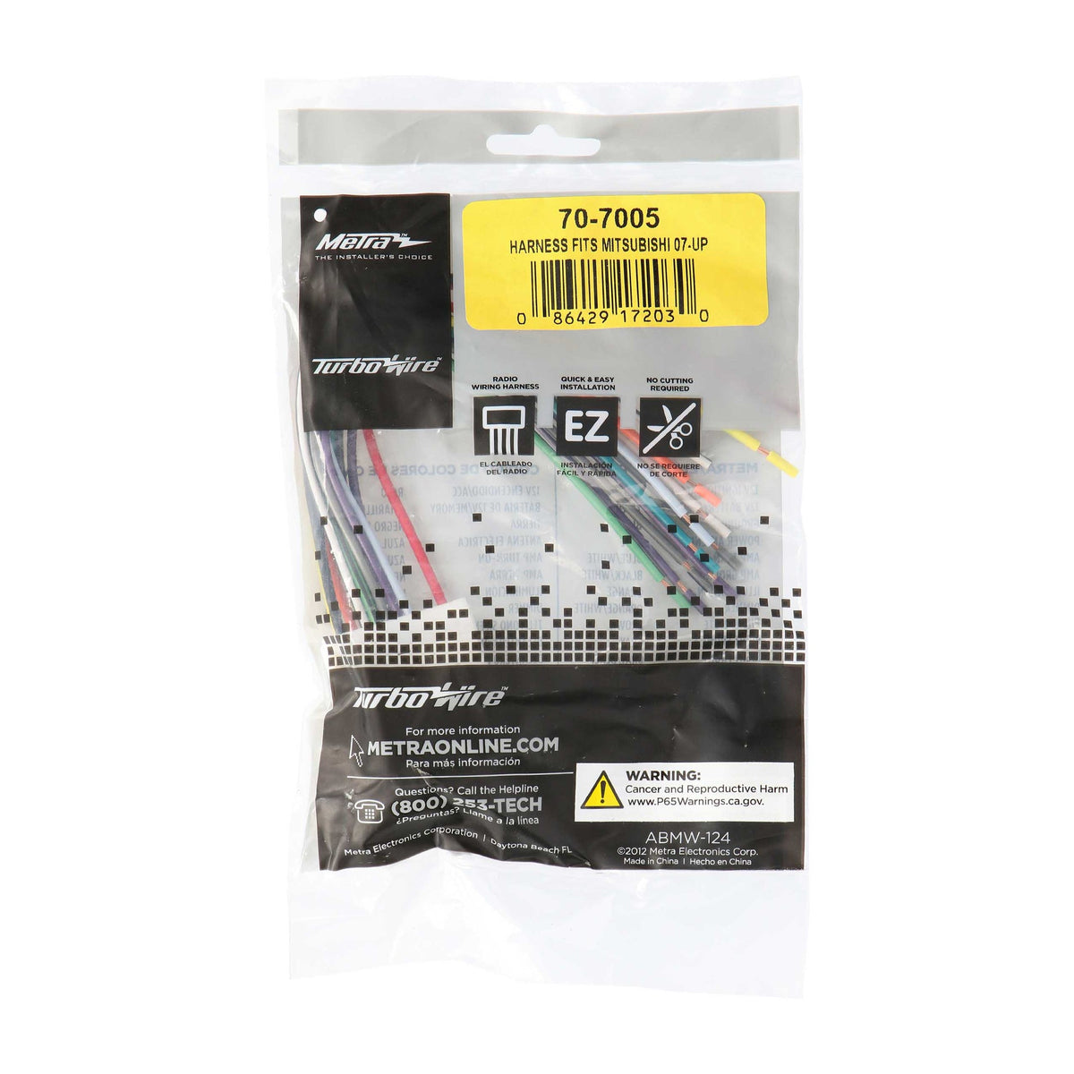 Metra 70-7005 Mitsubishi radio wiring harness view 4