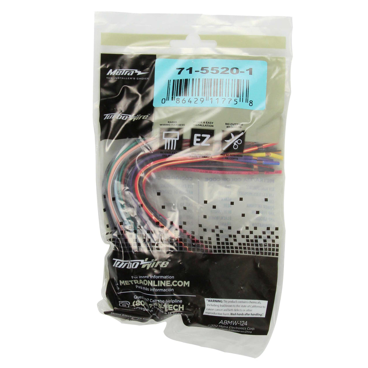 Metra 71-5520-1 OEM radio harness, view 3