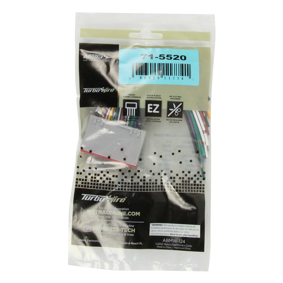 Metra 71-5520 OEM Radio Wiring Harness - manufacturer view 1