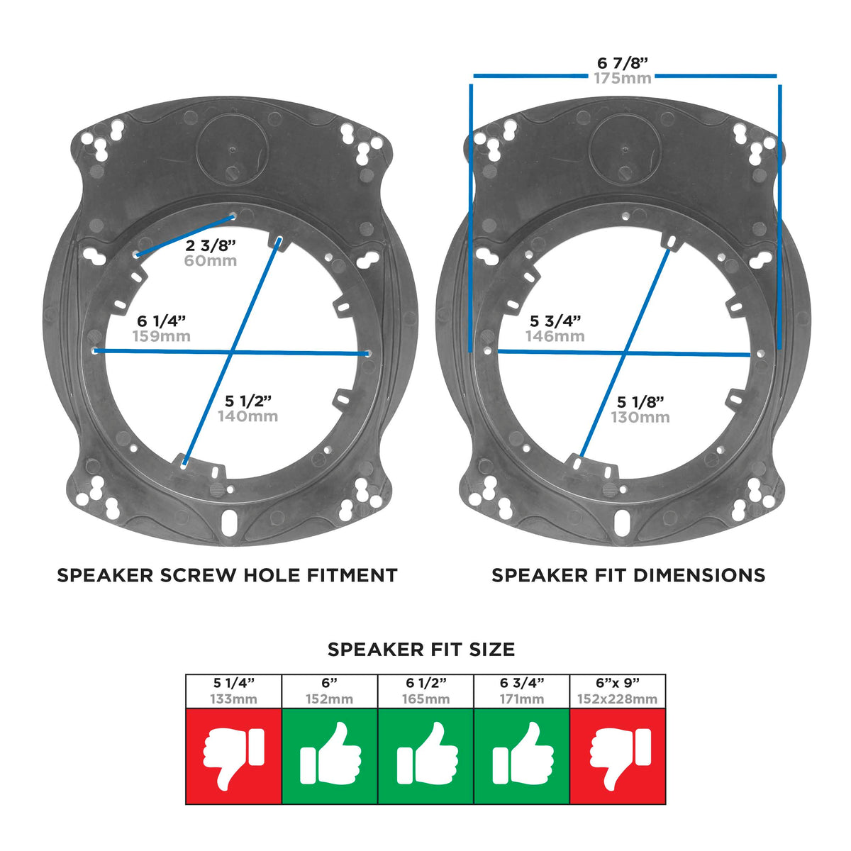 Metra 82-4202 Speaker Adapter Kit - manufacturer view 2