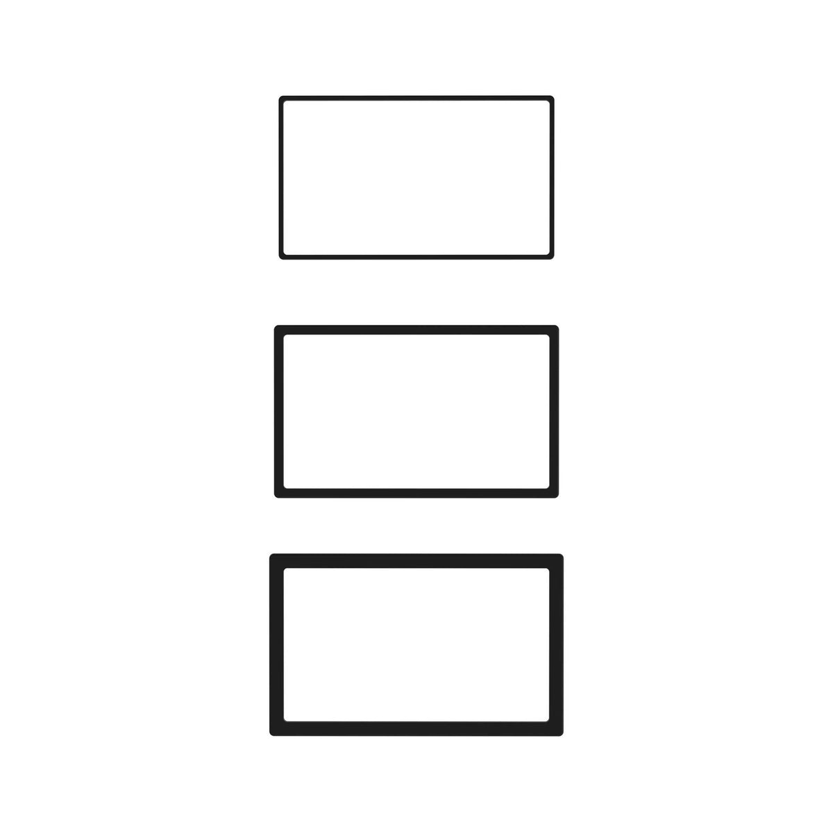 Metra 89-50-0900 Double-DIN Trim Ring 3-Pack - manufacturer view 3