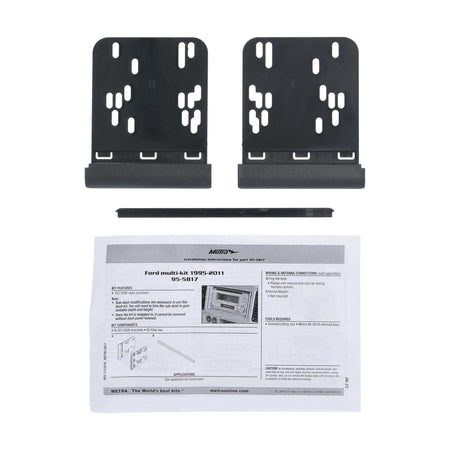 Metra 95-5817 double-DIN dash kit view 3