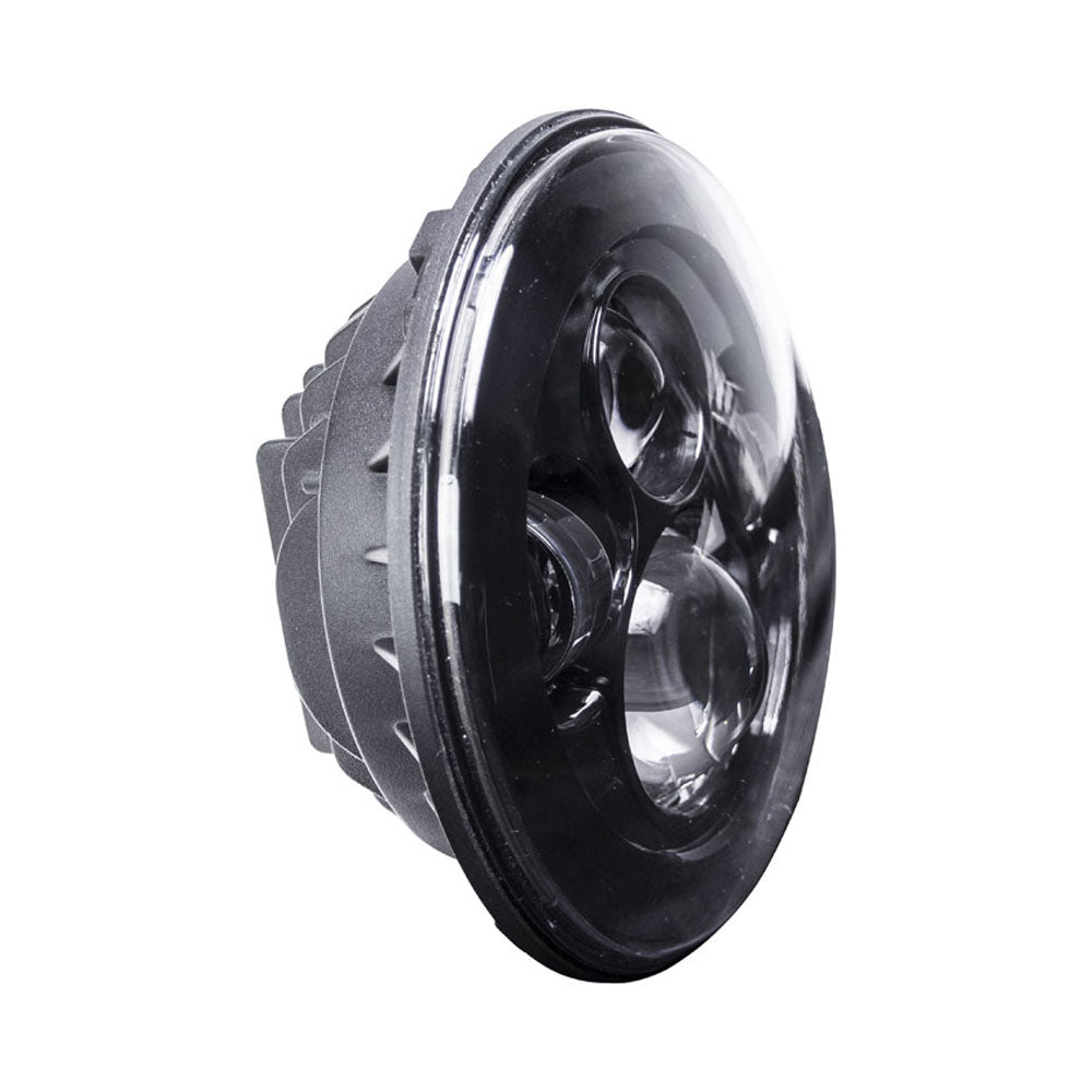 Metra BC-701B Black Round Motorcycle Headlights - 7 Inch product view 1