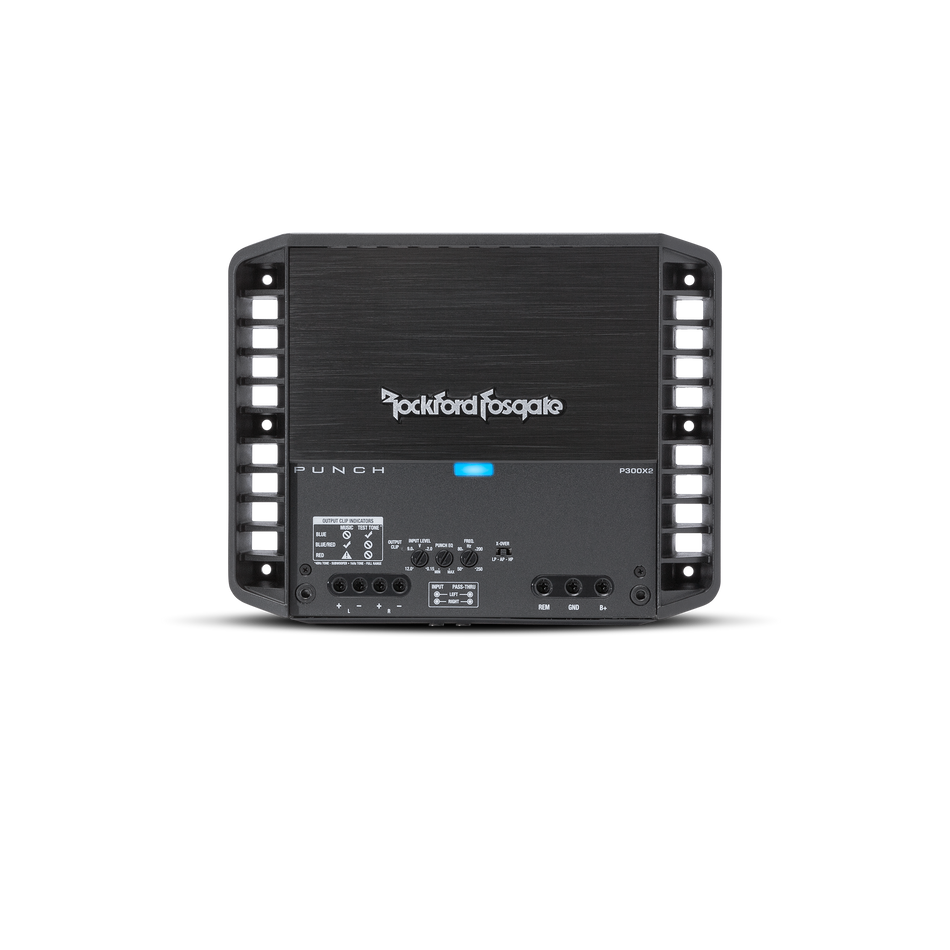 Rockford Fosgate P300X2 Punch 300 Watt 2 Channel Amplifier Marine Audio