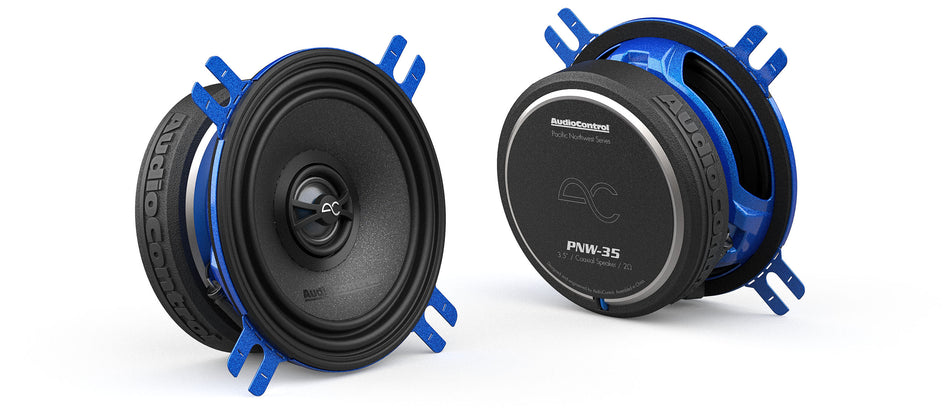 Pair of AudioControl PNW-35 3.5-inch coaxial car speakers