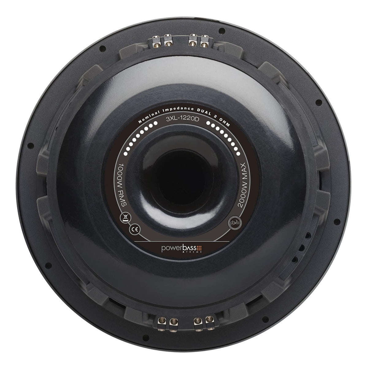 PowerBass 3XL-1220D 12-inch dual 2-ohm subwoofer, view 2