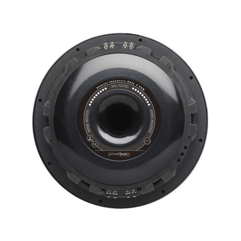 PowerBass 3XL-1220D 12-inch dual 2-ohm subwoofer, view 3