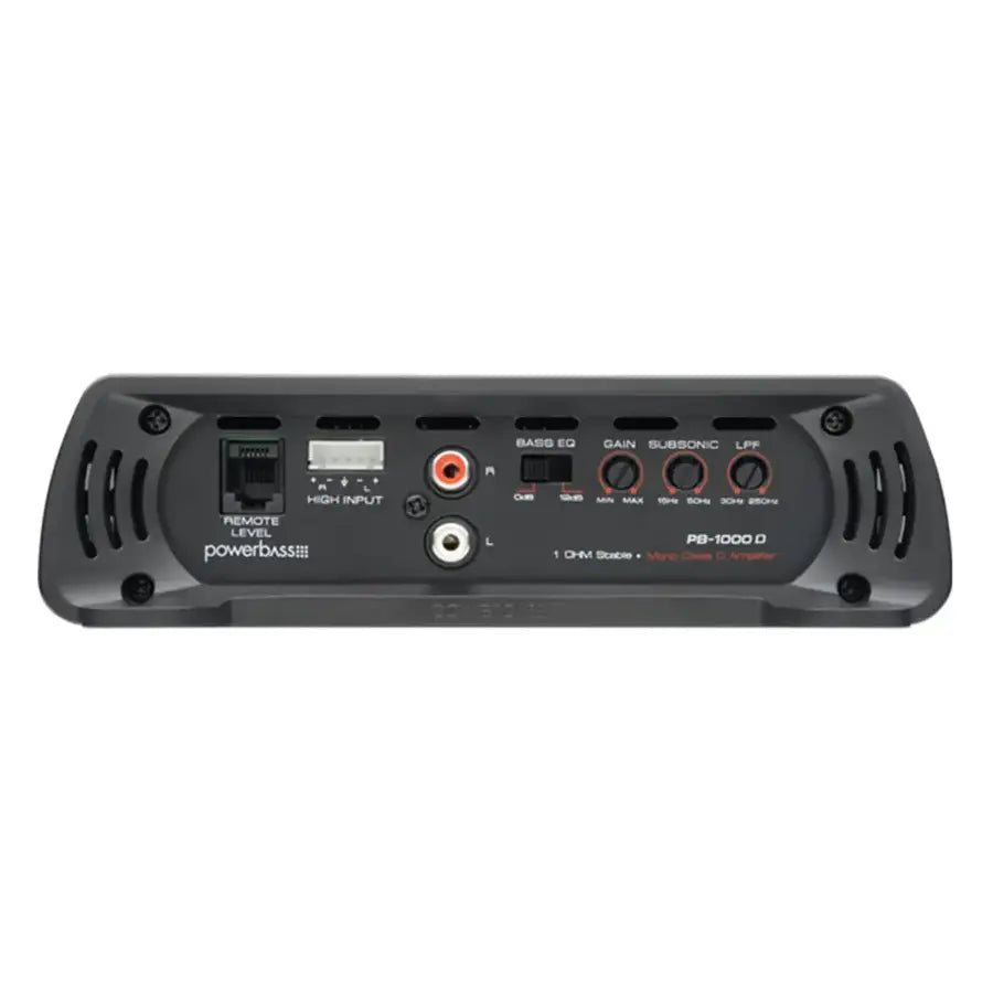 PowerBass PB-1000D amplifier input and tuning controls