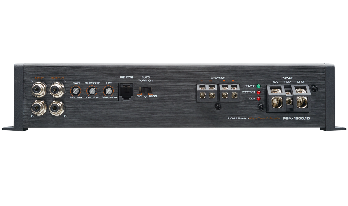 PowerBass PBX-1200.1D 1,200W Class D Mono Subwoofer Amplifier — view 4
