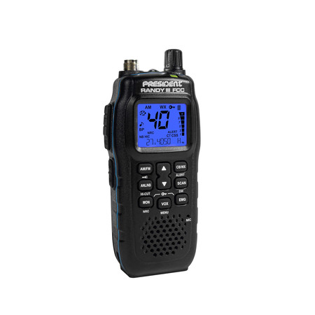 President Randy III IP67 FCC AM/FM Handheld CB Radio with USB-C Dock — view 1