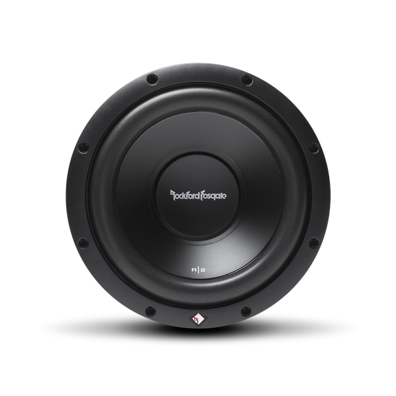 Rockford Fosgate R2D2-10 10-inch dual 2-ohm subwoofer front view