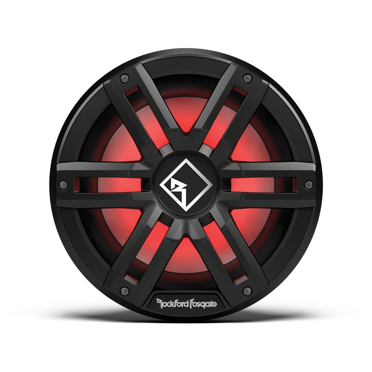 Rockford Fosgate M2D2-10IB-G2 stainless grille view