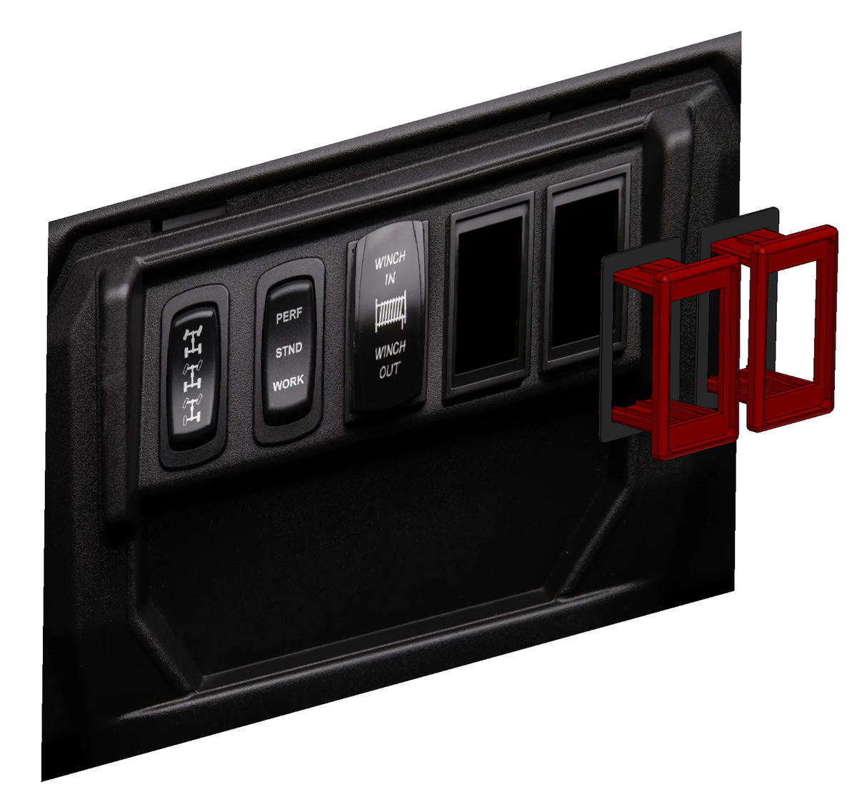 Rockford Fosgate MX-CAM-RNGR18 switch bezel installation
