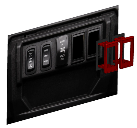 Rockford Fosgate MX-CAM-RNGR18 switch bezel installation