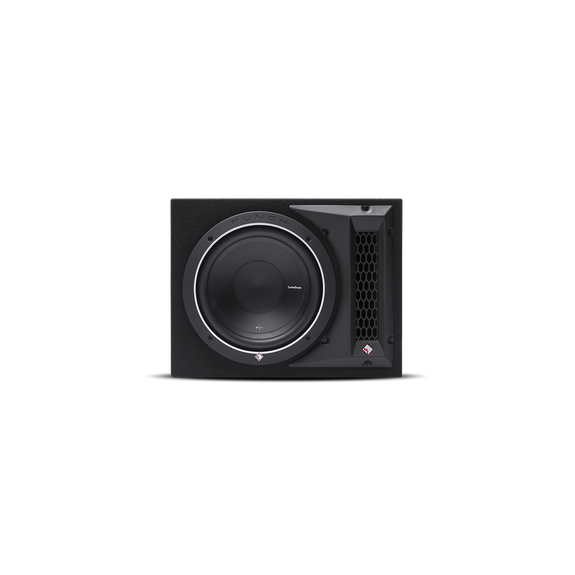 Rockford Fosgate P1-1X10 enclosure front view