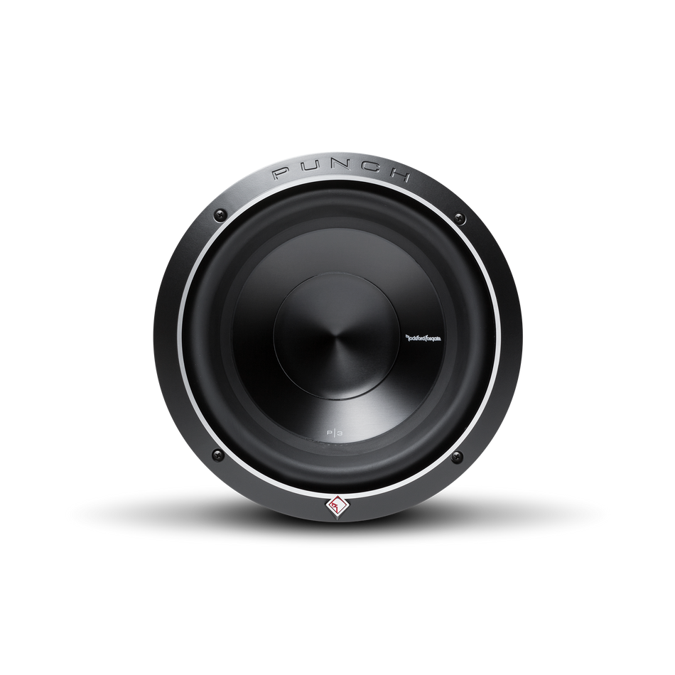 Rockford Fosgate P3D4-10 Punch 10-inch dual 4-ohm subwoofer front view
