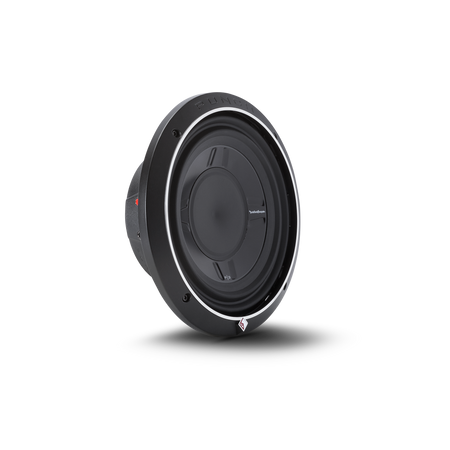 Rockford Fosgate P3SD4-10 angled view with trim ring