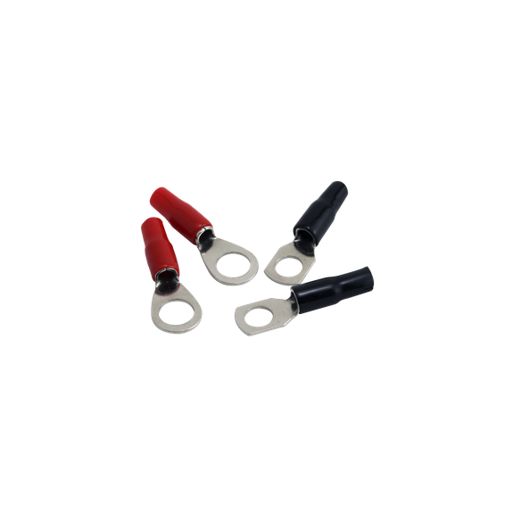 Rockford Fosgate RFTS4 four-pack of 4 AWG crimp ring terminals