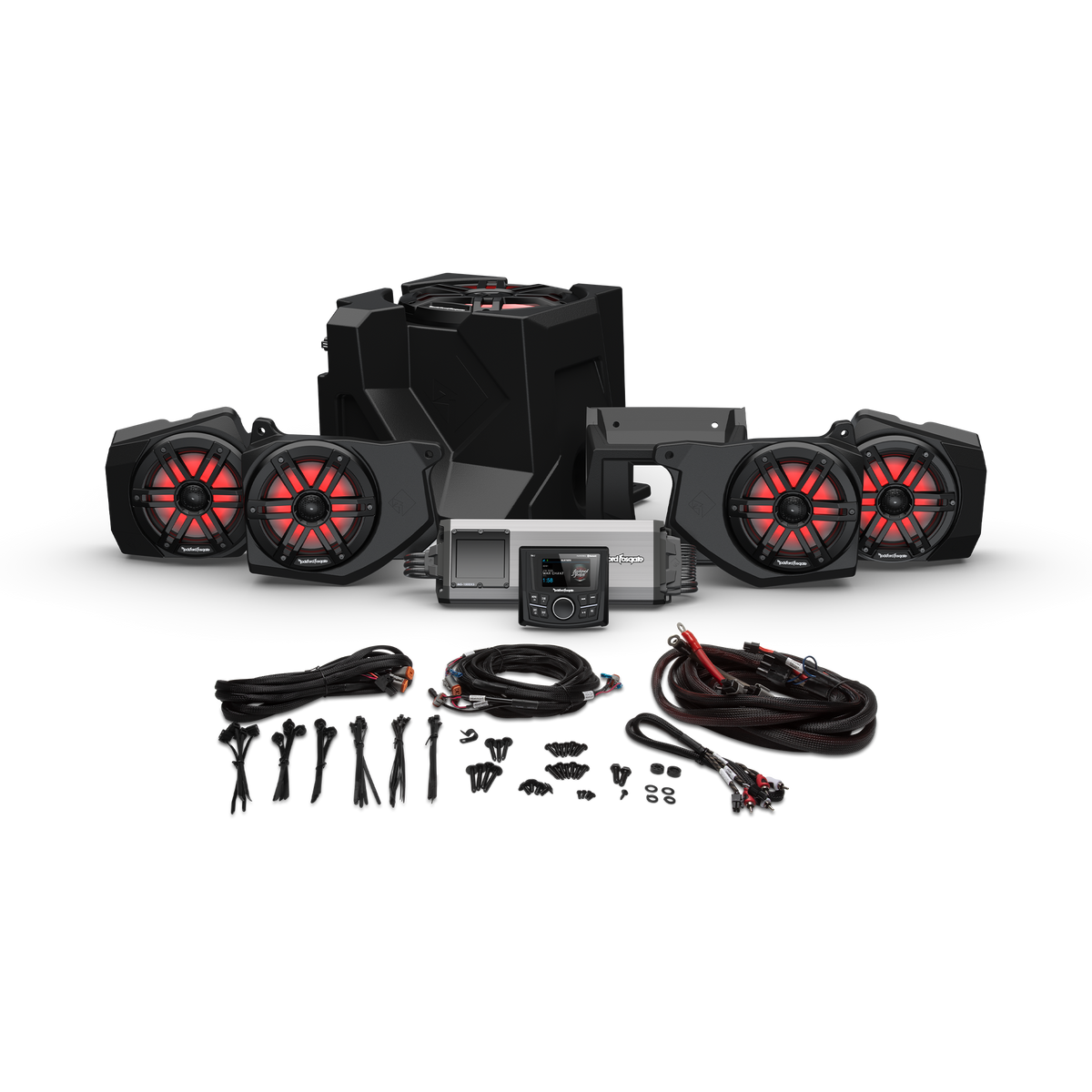 Rockford Fosgate RNGR18-STG4 installed audio system