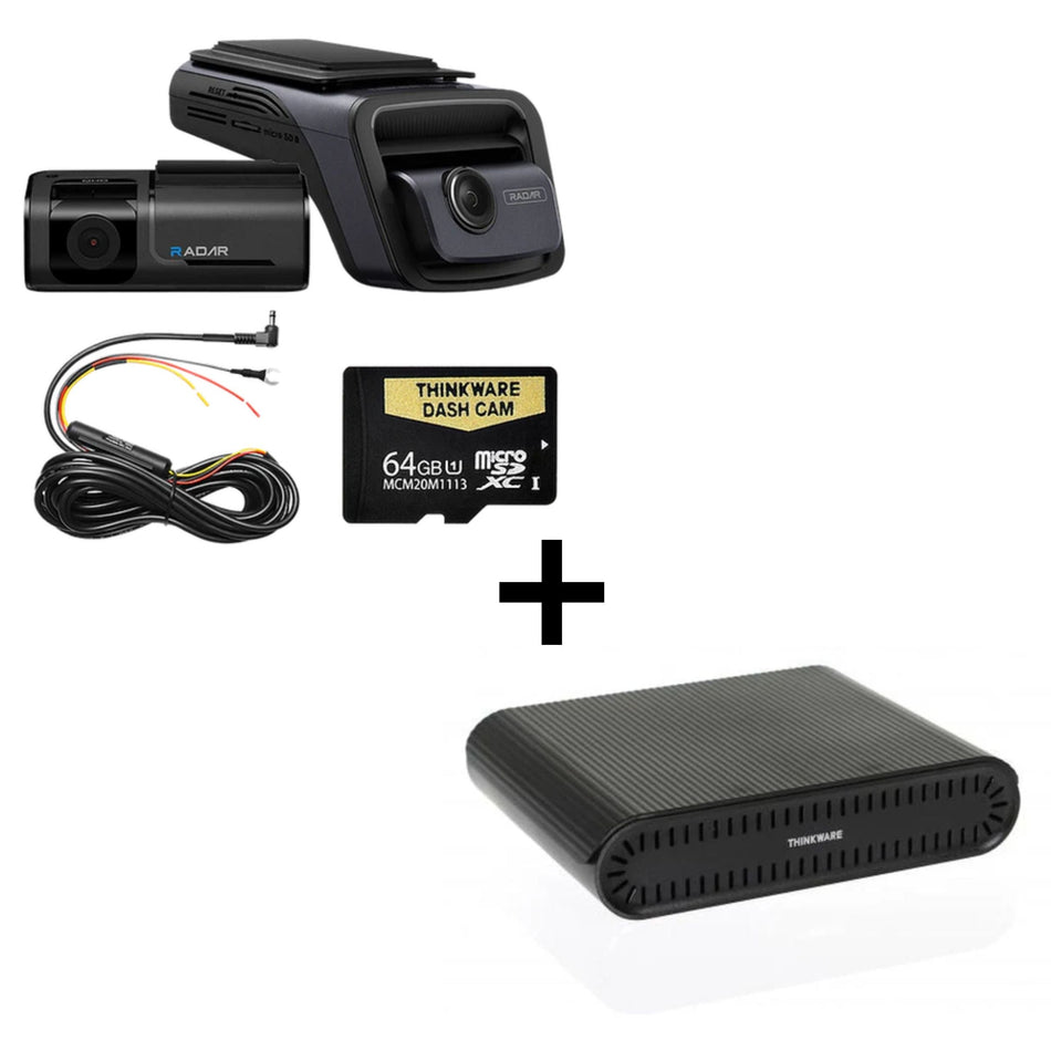 Thinkware U3000 dual dash cam and iVolt Mini battery bundle