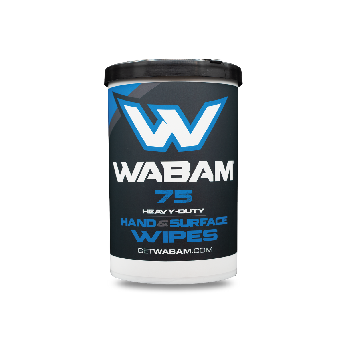 WABAM W20101 heavy-duty dual-sided cleaning wipes, 75 count