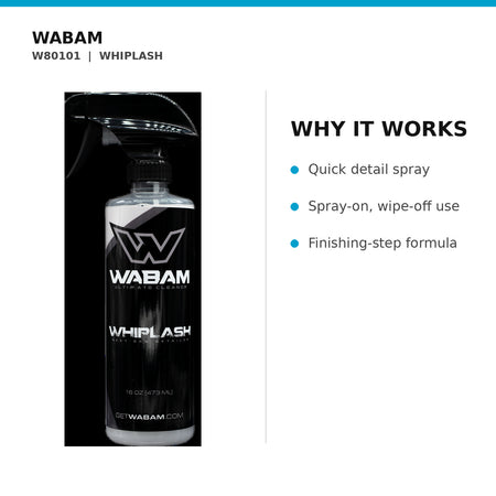 WABAM W80101 why it works product guide on white background