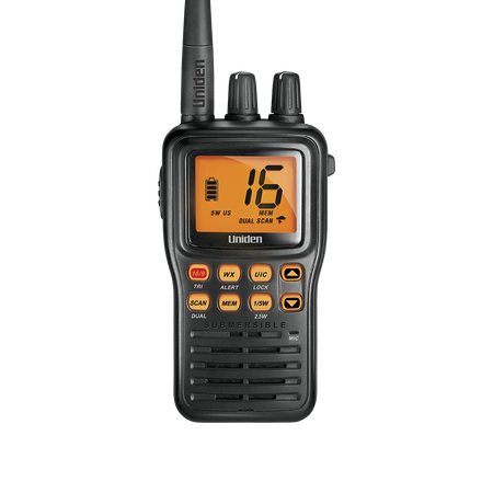 Uniden MHS75 Submersible Handheld VHF Marine Radio — view 1