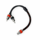 MTX TL3Y-M ThunderLink 3-Series RCA Y Adapter Male Hi-Flex Connector x2