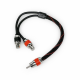 MTX TL3Y-F ThunderLink 3-Series RCA Y Adapter Female Hi-Flex Connector x2