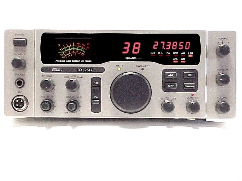 Galaxy DX-2547 CB Radio Base Station AM/SSB/PA 40 Channel Talkback AC/DC  SWR NEW