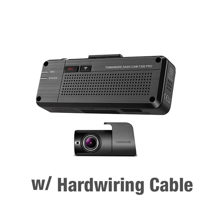 Thinkware F200 Pro 1080p Dash Cam Bundle with Rear Cam