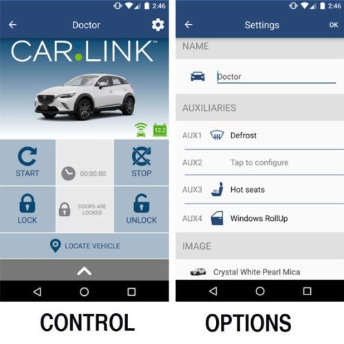 Audiovox Car Link ASCL6 Remote Start/Security Add On Android & iOS  Smartphone Control App